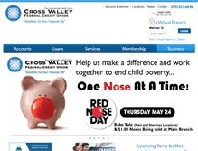 Tablet Screenshot of crossvalleyfcu.org